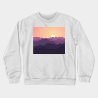 Purple mountains Crewneck Sweatshirt